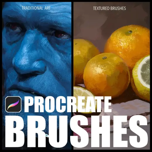 ProCreate traditional and texture brush pack vol.1 — Procreate & Photoshop brush