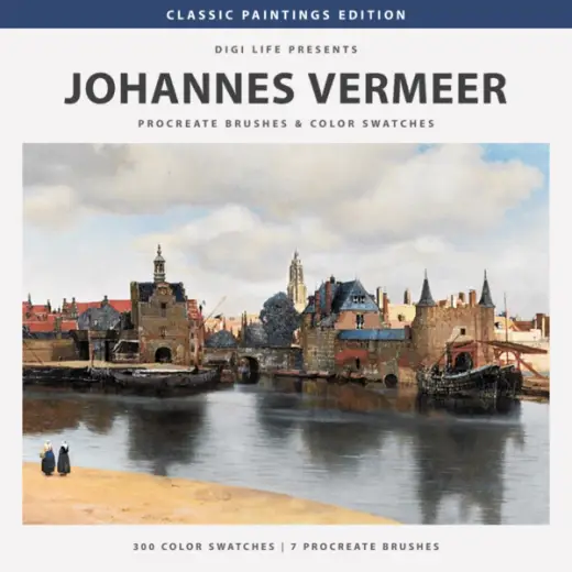 Vermeer Procreate Brushes & Color Swatches — Procreate brush