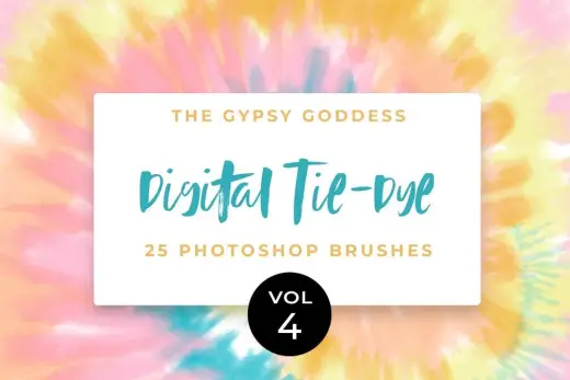 Digital Tie-Dye Photoshop Brushes Vol 4 — Photoshop brush