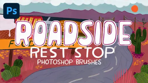 Roadside Rest Stop Brush Pack (Photoshop) — Photoshop brush