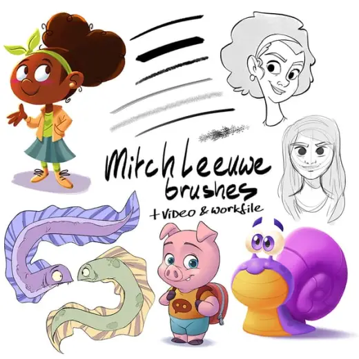 Brushes with video — Procreate & Photoshop brush