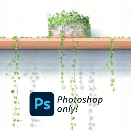 Hanging Plants using Only Photoshop! +Brushes — Photoshop brush