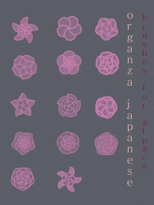Japanese Organza - Brushes for Fire Alpaca — Krita brush