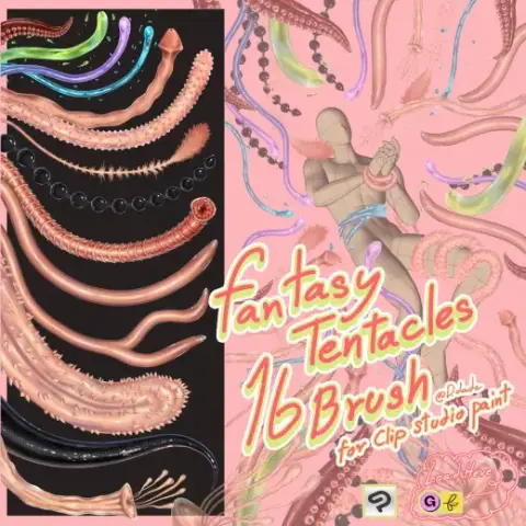 fantasy tentacles brush — Clip Studio Paint brush