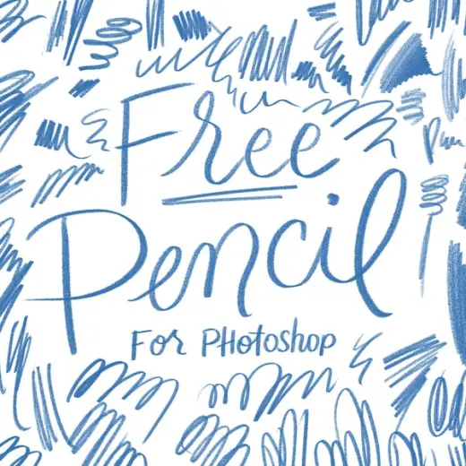 FREE Pencil Brush (Use Code: FREEPENCIL) — Photoshop brush