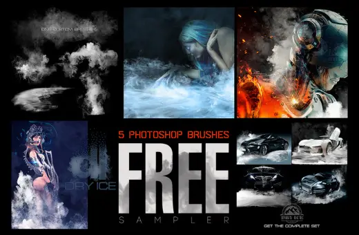 5 Dry Ice Brushes for Photoshop CC — Procreate, Photoshop & Krita brush