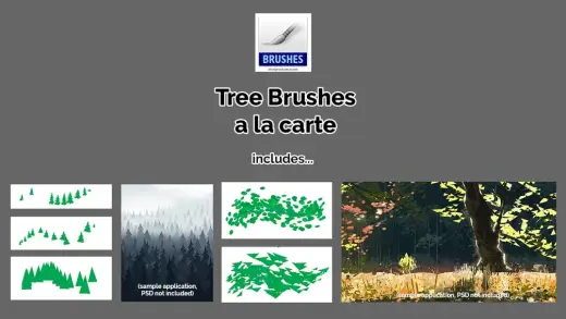 Tree Brushes a la Carte — Photoshop brush