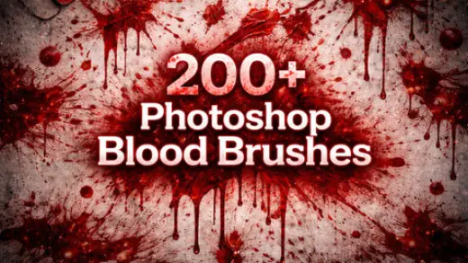 200+ Realistic Blood Photoshop Brushes — Photoshop brush