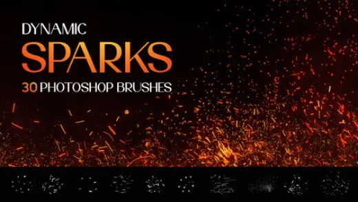 Fire Sparks Brushes | MS Brushes — Photoshop brush