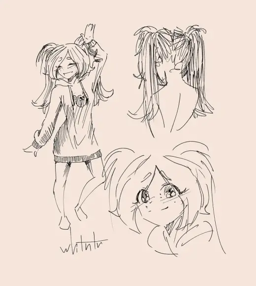 My attempt at fountain pen brush — Krita brush
