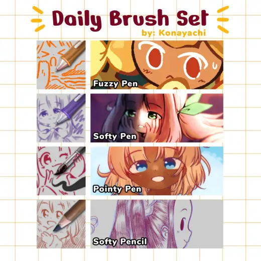 Konayachi Daily Brush Set — Krita brush