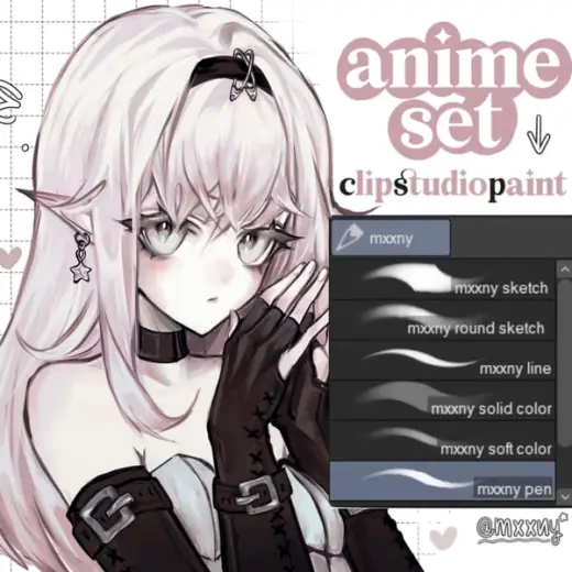 anime set (clip studio paint) — Clip Studio Paint brush