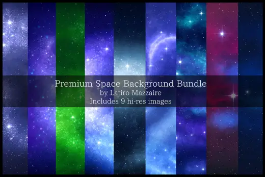 $3 Premium Space BG Bundle — Krita brush