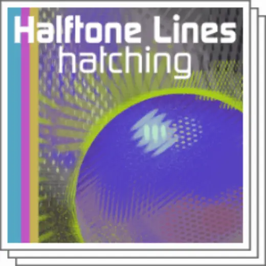 Haltone Hatching + — Clip Studio Paint brush