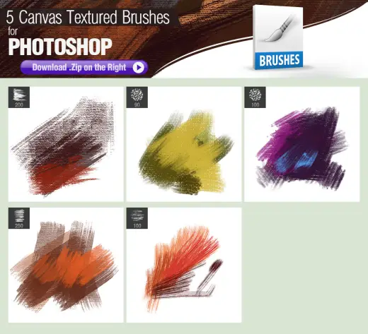 Canvas Textured PS Brushes — Procreate, Photoshop & Krita brush