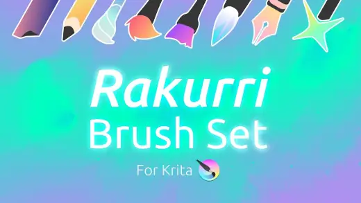 Rakurri Brush Set - Free Krita brushes 😁 — Krita brush