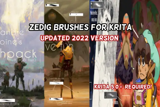 Zedig Brushes for Krita(2022 update) — Photoshop & Krita brush