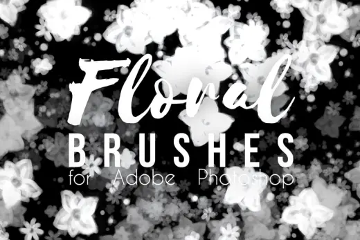 Painterly Wild Lace Floral Photoshop Brush — Photoshop brush
