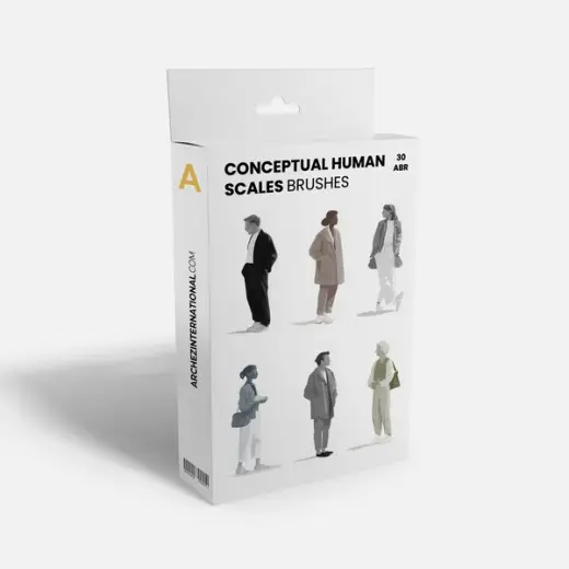 Conceptual Human Scales Brushes — Photoshop brush