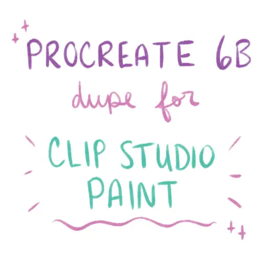 Procreate 6B Pencil Dupe for Clip Studio Paint — Procreate & Clip Studio Paint brush