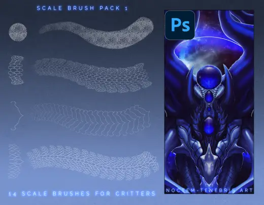Photoshop Scale Brushes | Pack 1 — Photoshop brush