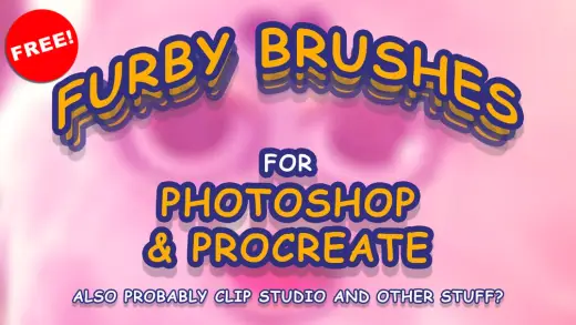 FURBSET - 15 very stupid brushes for Photoshop & Procreate — Procreate & Photoshop brush