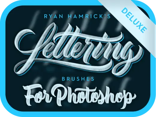 Lettering Brushes for Photoshop (Deluxe) — Photoshop brush
