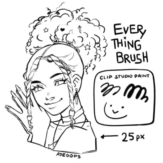 CLIP STUDIO PAINT | Everything Brush by Ayeoops — Clip Studio Paint brush