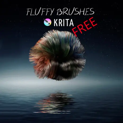 🎁FREE🎁Furry Brushes for Krita — Krita brush