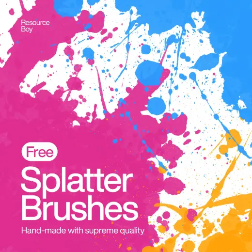 Splatter Photoshop Brushes — Procreate, Photoshop & Krita brush