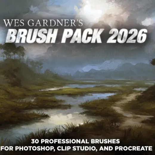 Wes Gardner's Brush Pack 2026 — Photoshop brush