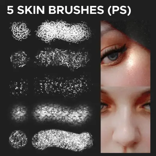 5 Skin Photoshop Brush (.abr) - Spark AR, Lens Studio, Effect House — Photoshop brush
