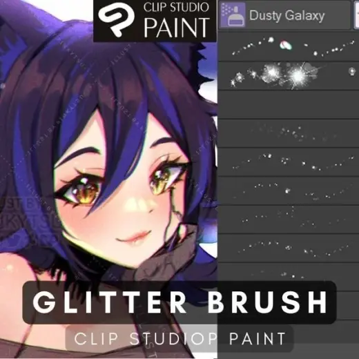 CSP Sparkling brushes set — Clip Studio Paint brush