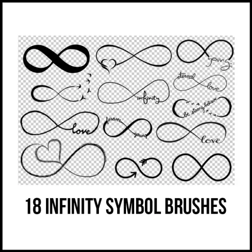 18 Infinity Brushes — Procreate, Photoshop & Krita brush
