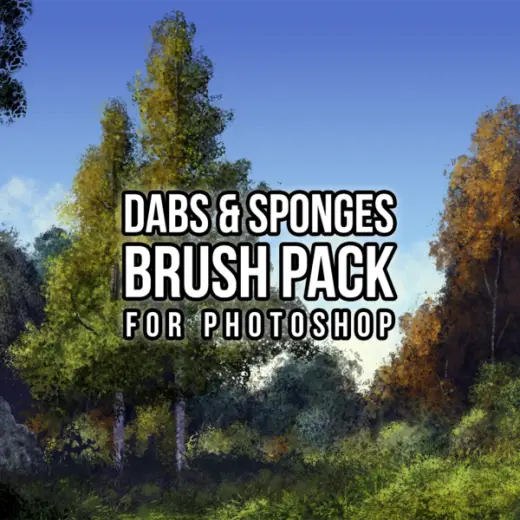 Dabs & Sponges - Brush Pack for Photoshop (15 Brushes) — Photoshop brush