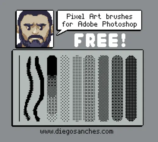 Pixel Art Photoshop Brushes — Photoshop brush