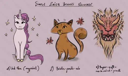 Simple Krita Brushes Showcase — Krita brush