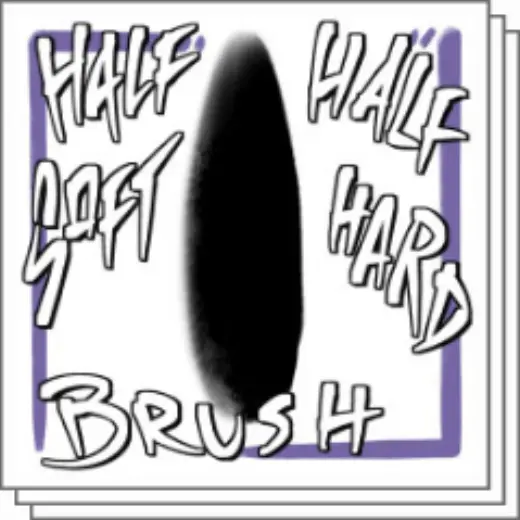 Half Soft, Half Hard — Clip Studio Paint brush