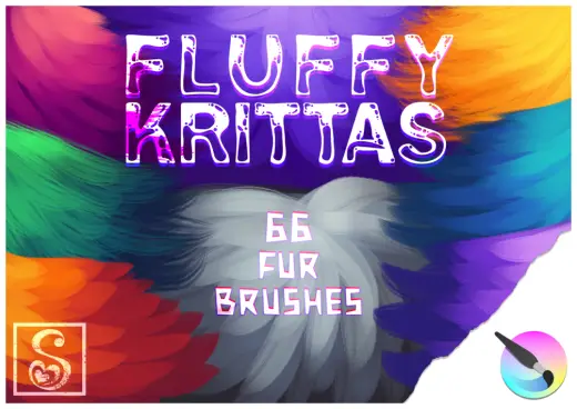 Fluffy Krittas - 66 Fur Brushes for Krita — Krita brush
