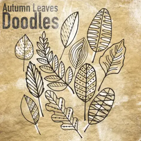 Autumn Leaves Doodles Brushes — Procreate, Photoshop & Krita brush