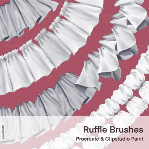 Ruffle brush by GojiJung158 — Procreate & Clip Studio Paint brush