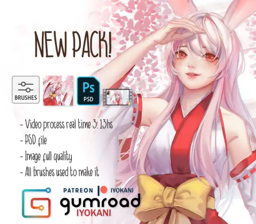 Aki Process Video | Real Time + Brushes — Photoshop brush