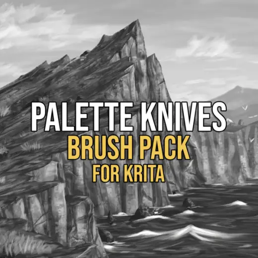 Palette Knives - Brush Pack for Krita (15 Brushes) — Krita brush