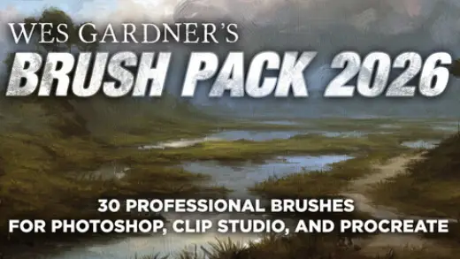 Wes Gardner's Brush Pack 2026 — Photoshop brush