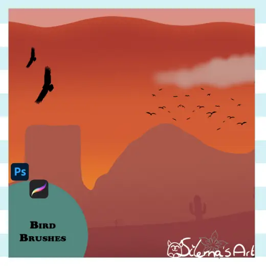 PROCREATE/PHOTOSHOP - Birds brushpack — Procreate & Photoshop brush