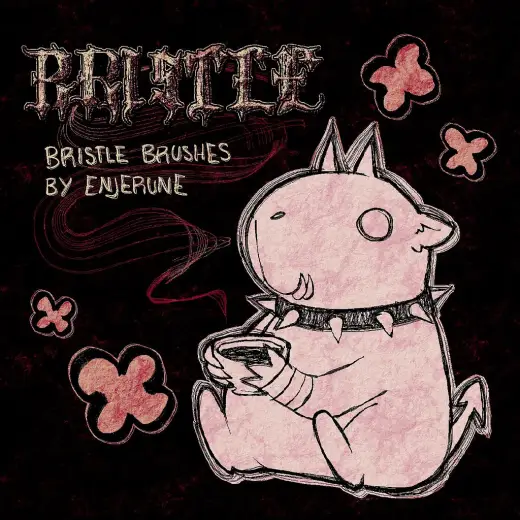 My Bristle Engine Brushes — Krita brush