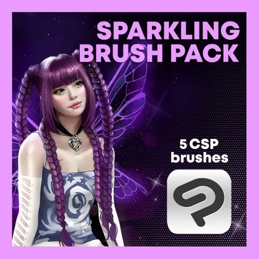 Sparkling Brush Pack! for CLIP STUDIO PAINT | By Lonelyshootingstar — Clip Studio Paint brush