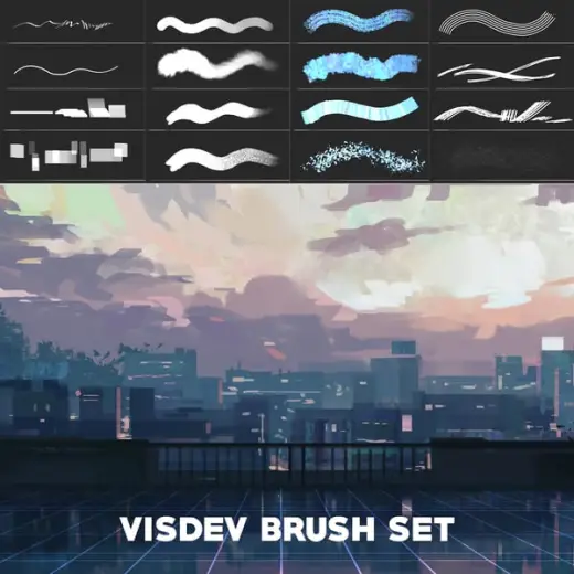 Derek's Visdev Brushset — Procreate & Photoshop brush