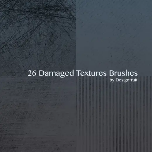 Damaged Textures Brushes — Procreate, Photoshop & Krita brush