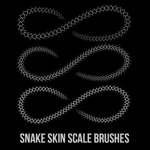 Snake Skin Scale Brushes — Procreate, Photoshop & Krita brush